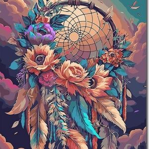 Paint by number dream catcher